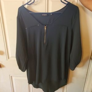 Zip up blouse